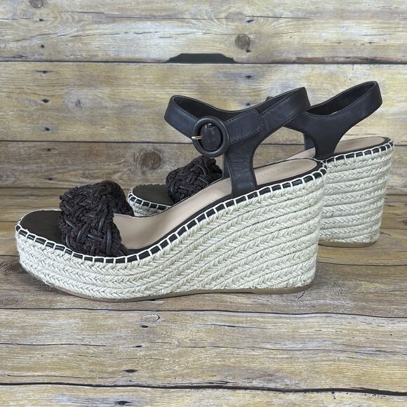 VERONICA BEARD Size 10 (EU 40.5) Women’s Sandals Espadrille leather Strap - Picture 4 of 16